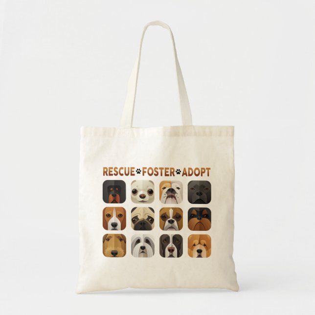 Rescue Foster Adopte la Bolsa Tote (Frente)