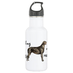 Rescue Wolfhound Botella de agua de acero inoxidab