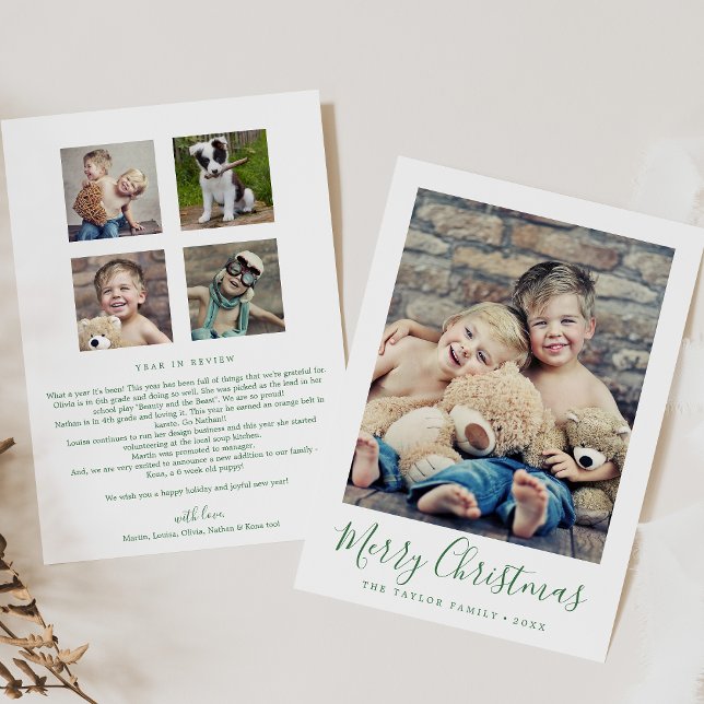 Reseña De Año Mínimo Verde De Feliz Navidad (Subido por el creador)