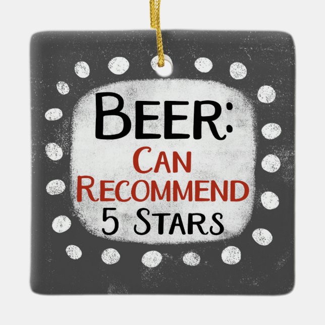 Reseña de cerveza 5 estrellas Ornamento (Anverso)