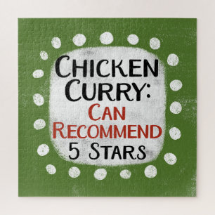 Reseña de curry de pollo 5 estrellas rompecabezas
