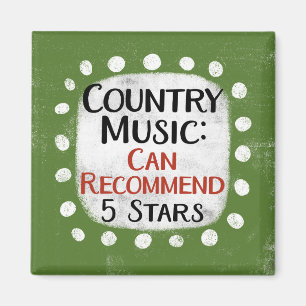 Reseña de música country 5 estrellas imán refriger