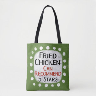 Reseña de pollo frito 5 estrellas Bolsa de Tote