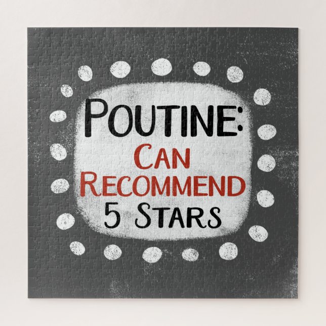 Reseña de Poutine 5 estrellas rompecabezas (Vertical)