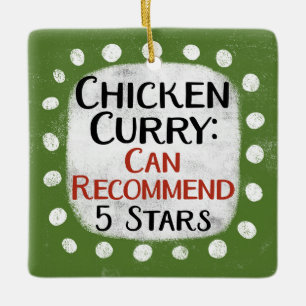 Reseña del curry de pollo 5 estrellas Ornamento