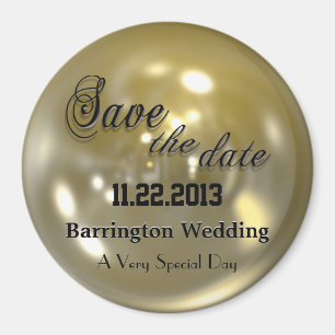 Reserva brillante ostentosa el imán de la fecha