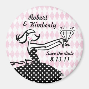 Reserva dedicada retra II el imán de la fecha