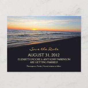 reserva del boda de playa las postales de la fecha