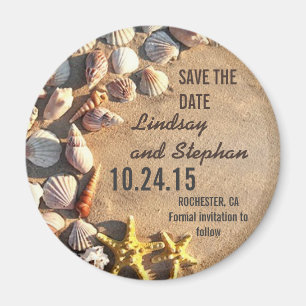 reserva del boda de playa los imanes de la fecha