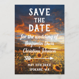 Reserva del girasol las tarjetas de fecha