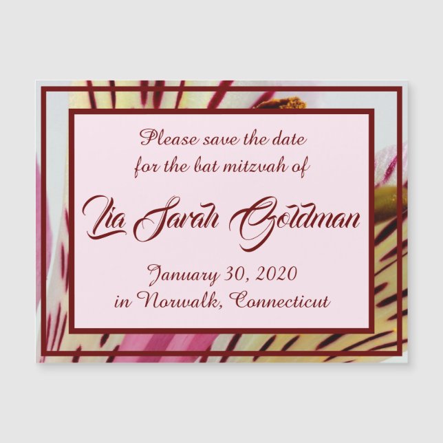 Reserva del lirio tigrado el imán de la fecha (Anverso)