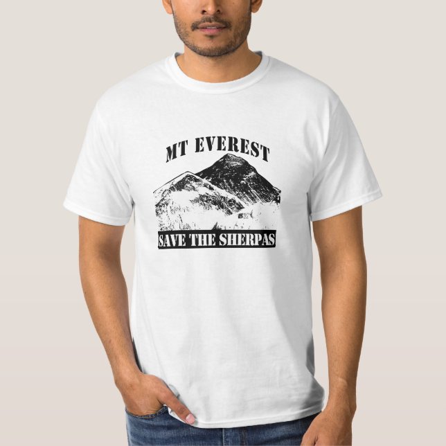 Reserva del Mt Everest el diseño de la camiseta de (Anverso)