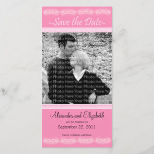 " reserva elegante del rosa 4x8 la invitación de