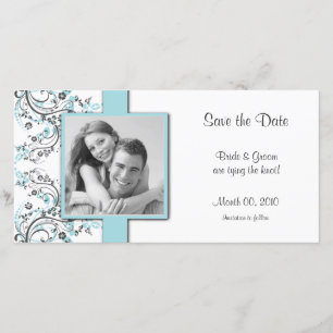 Reserva floral de la aguamarina las tarjetas de la