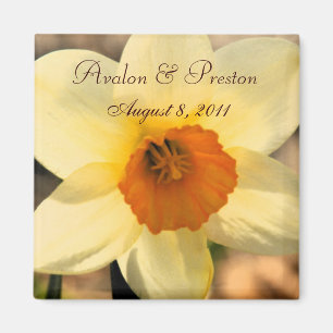Reserva floral del narciso amarillo el imán de la