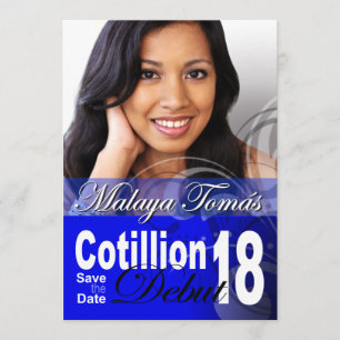 Reserva La Fecha 18.º cumpleaños Cotillion Debut Save the Date Phot