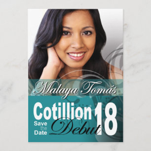 Reserva La Fecha 18.º cumpleaños Cotillion Debut Save the Date Phot