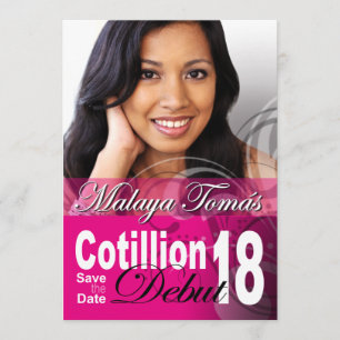Reserva La Fecha 18.º cumpleaños Cotillion Debut Save the Date Phot