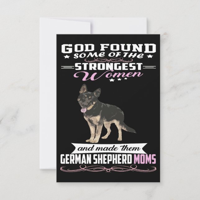 Reserva La Fecha 1 German Shepherd Mom God Found Some Of Strongest  (Anverso)