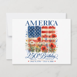 Reserva La Fecha 250º Aniversario USA Mujeres 4 de Julio América 25