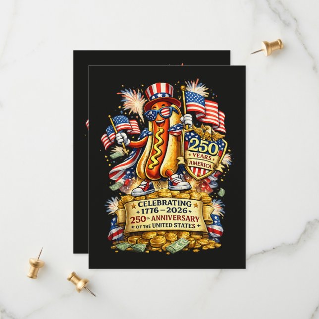 Reserva La Fecha 250th Anniversary USA Independence Celebration (Anverso/Reverso In Situ)