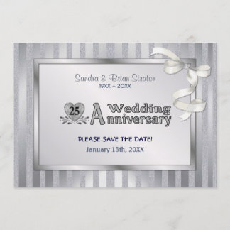 Reserva La Fecha 25° Aniversario Boda - Plata