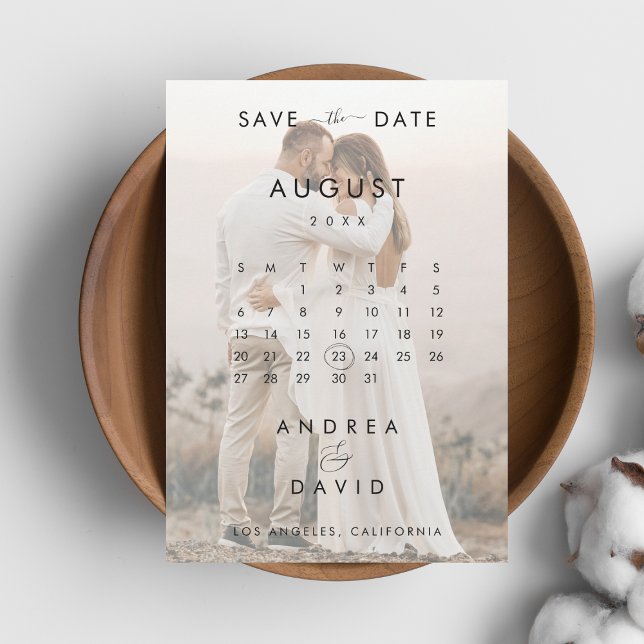 Reserva La Fecha 2 Fotos atenuadas Ampersand Calendar Boda (Subido por el creador)