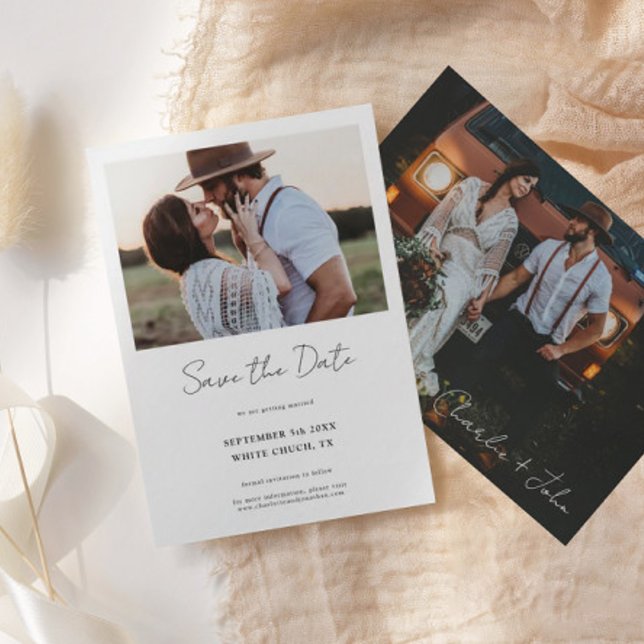 Reserva La Fecha 2 fotos Boda moderno de una granja (Subido por el creador)