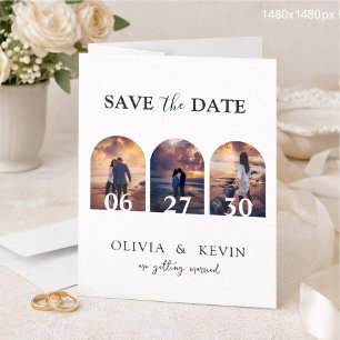 Reserva La Fecha 3 Fotos Boda Clásica Elegante