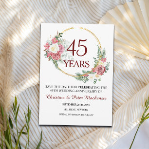 Reserva La Fecha 45.º Aniversario del Boda de Sapphire