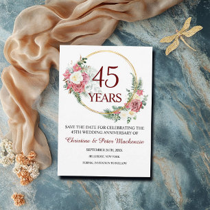 Reserva La Fecha 45.º Aniversario del Boda de Sapphire