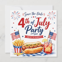 4 de julio guarda la fecha Fiesta del Día de la In