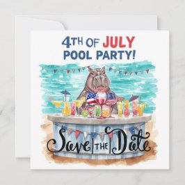 Reserva La Fecha 4th of July Pool Party with Hippo 