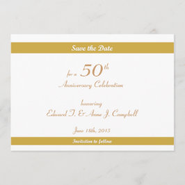 Reserva La Fecha 50.º cumpleaños/aniversario salven las fechas