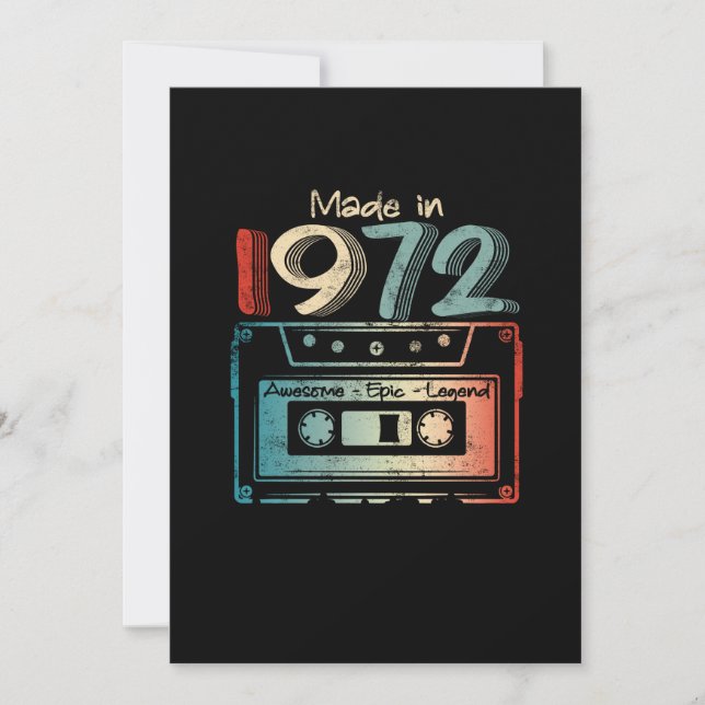 Reserva La Fecha 50 años de regalo hecho en Cassette 1972 (Anverso)