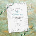 Reserva La Fecha 60.º Aniversario del Boda del Diamante Corazones C<br><div class="desc">Con delicados corazones de amor confetti. Personalice con su especial aniversario de los diamantes de sesenta años y guarde la información de fecha en letras de moda. Diseñado por Thisisnotme©</div>