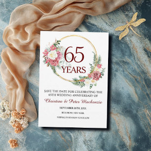 Reserva La Fecha 65.º Aniversario del Boda de Zafiro Azul