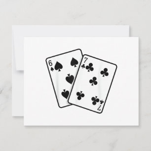 Reserva La Fecha 67 Cartas de Juego Meme Divertido Seis Siete