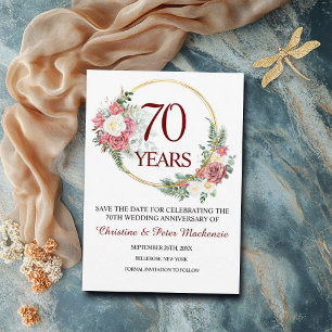 Reserva La Fecha 70.º Aniversario del Boda Platino
