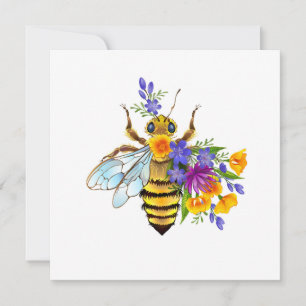Reserva La Fecha Abeja de flor con plantas silvestres