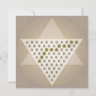 Reserva La Fecha Abracadabra Magic Mantra Triangle Ilustracion