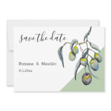 Aceitunas mágicas acuarela pintada a mano