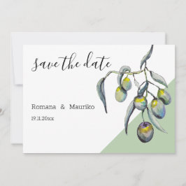 Reserva La Fecha Aceitunas mágicas acuarela pintada a mano