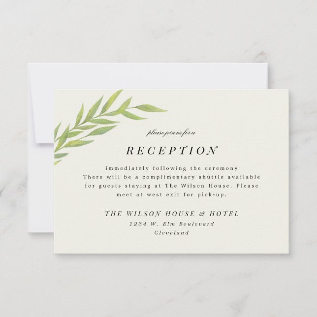 Reserva La Fecha Acogida de matrimonio de sucursal simple (Anverso)