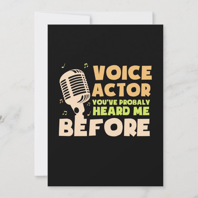 Reserva La Fecha Actor de voz (Anverso)