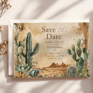 Reserva La Fecha Acuarela Boho Oeste