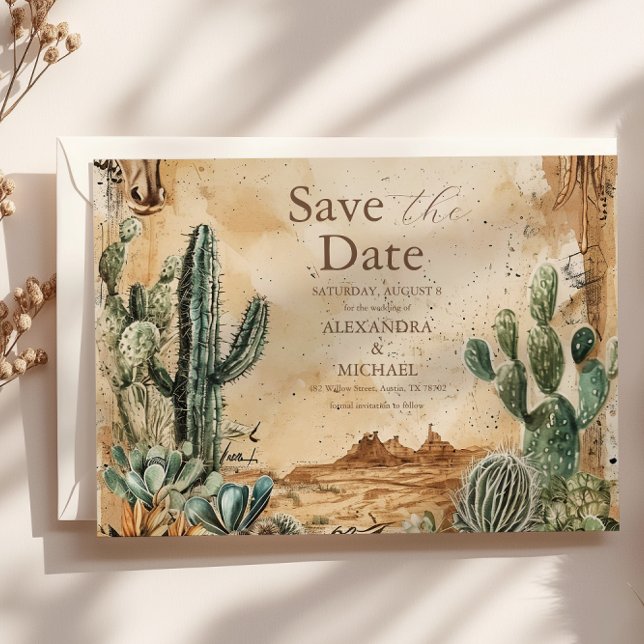 Reserva La Fecha Acuarela Boho Oeste  (Subido por el creador)