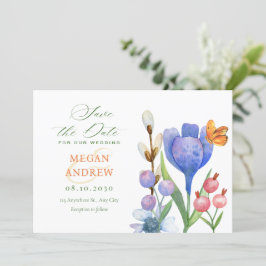 Reserva La Fecha Acuarela floral