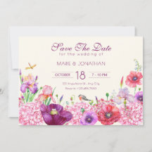 Acuarela floral rama pájaro boda naturaleza