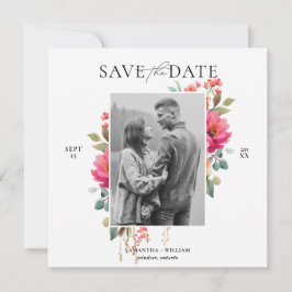 Reserva La Fecha Acuarela Floral Save the Date
